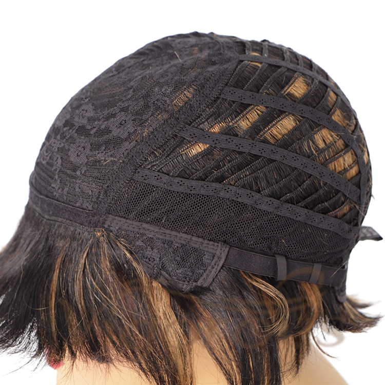 Short Bob Black Mixed Blonde Human Hair Products Buyers Of Usa Straight Expensive 100% Real Brazilian Human Hair Wig