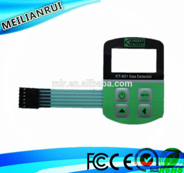 Membrane circuit switches keyboard with conductive silver paste