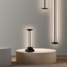 Glass Lampshade LED Table Lamp