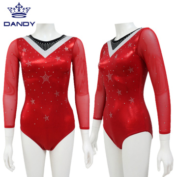 Latest Competition Rhinestone gymnastics leotards