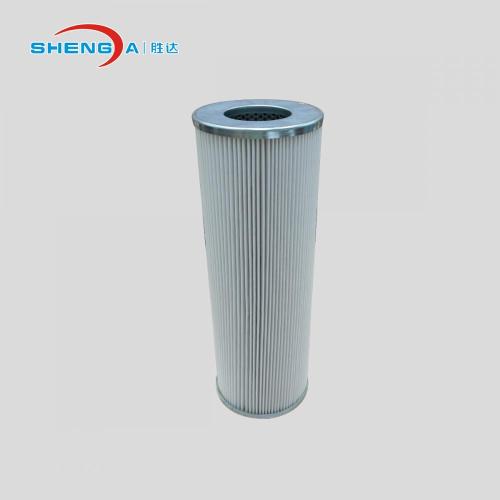 Hydraulic double housing inline oil filter assembly