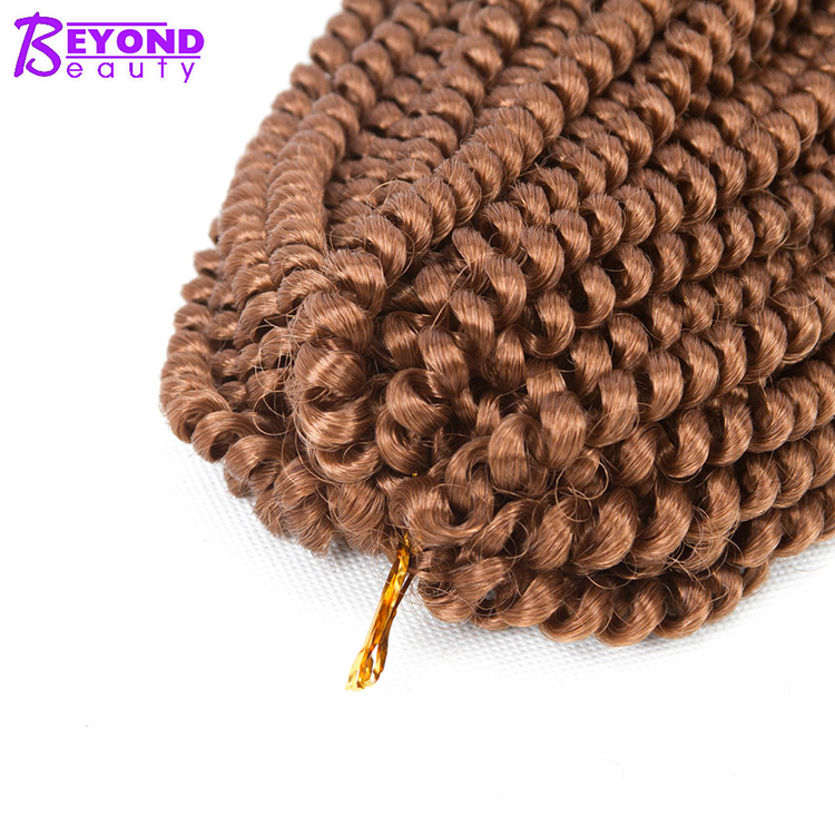 New 2019 Fashional Hairstyle Spring Twist Ombre kinky twists hair braiding spring twist Water wave crochet braid hair extensions