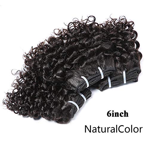 Spark Hair 10A Bouncy Curly kinky curly deep curly Virgin Hair Bundles Short Curly Bob Style Weave Funmi Human Hair Extension