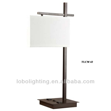 Modern lamp for hotel bedroom table lamp/luxury hotel table lamps/european table lamp/hotel desk lamps with power outlets