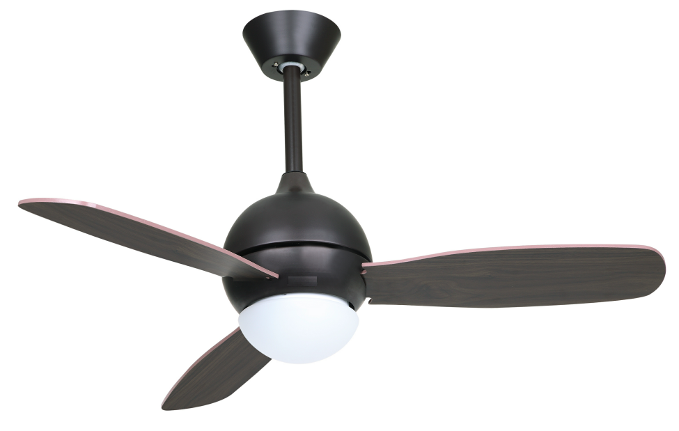 Black Modern Ceiling Fan with 3-Blades