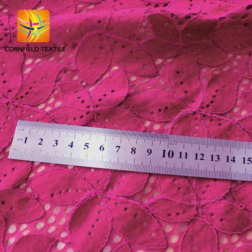 newest design beautiful polish magenta jacquard lace fabric