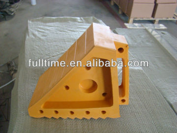 Orange/Rubber wheel chock block