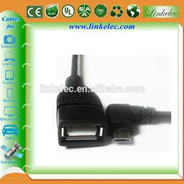 micro usb otg cable OTG usb cable for Table PC and Mobiles