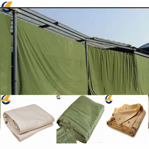 Enviromental color cotton canvas tarpaulins