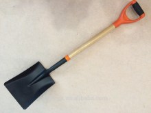 shovel with short wood handle steel shovel head Angle D gripe shovel