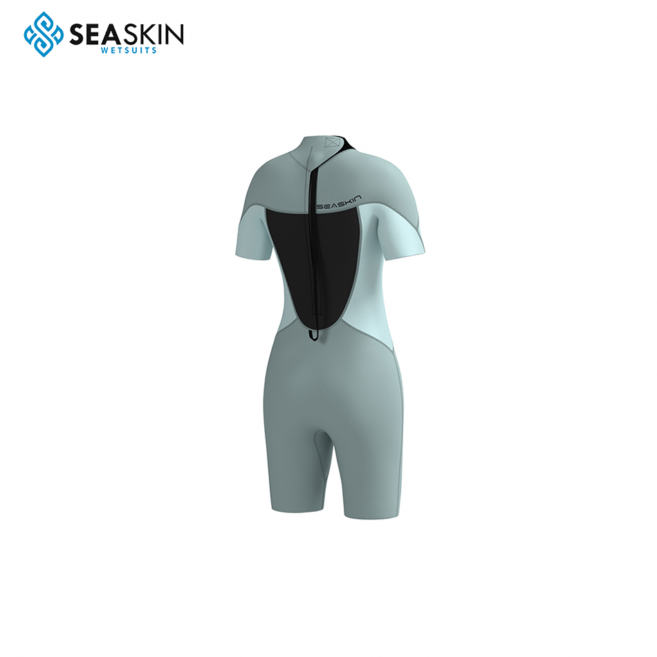 Seaskin 3mm Neoprene Eco-Refamily Shorty Wetsuit for Women