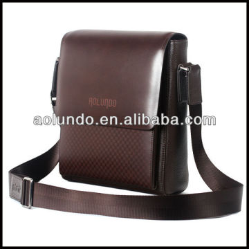 Classical italy leather men wide strap shoulder bag