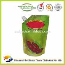 stand up pouch with zipper/stand up pouch with spout
