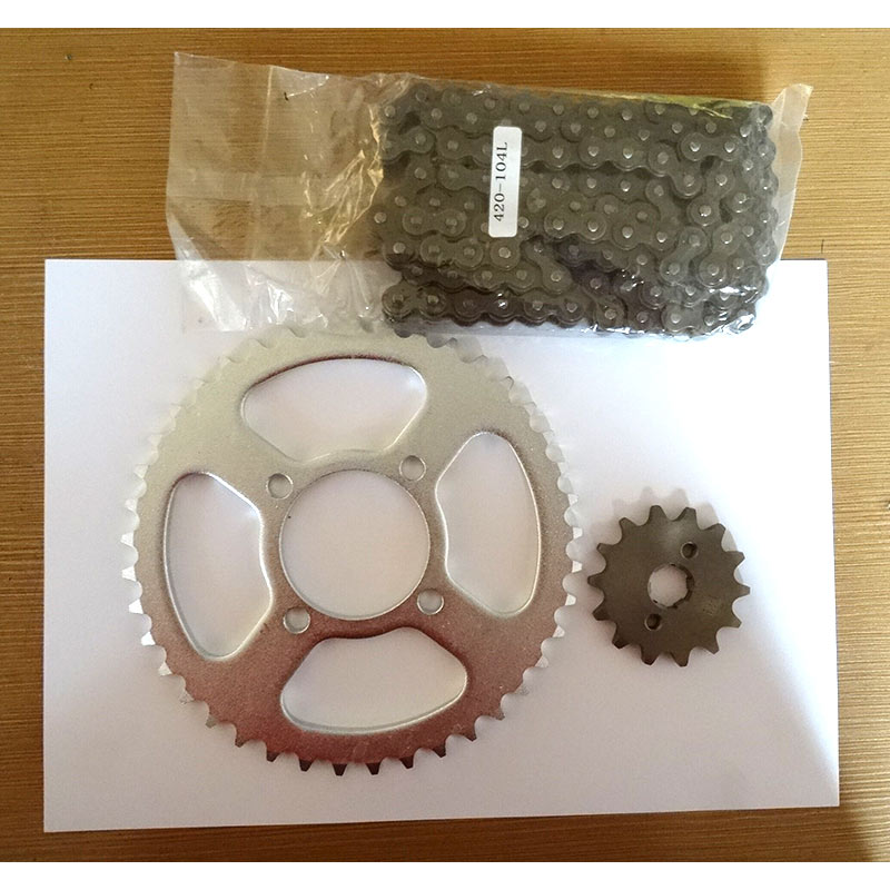 High Quality Stainless Steel Sprocket and Chain Kit for Motorcycle