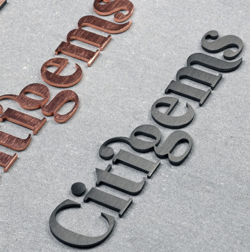 Large Metal Letters for Outside Bronze Letters