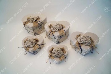 Printed linen handset cosmetic box