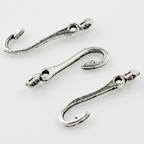 Wholesale 20*5MM  Fish Hook Charms Fish Hook Pendant Jewelry Making Supply