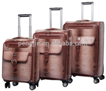 PU heavy-duty trolley case, trendy luggage set, personalized luggage bag