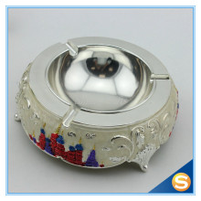 Shinny Gifts Metal Enamel Custom Made Ashtray for Home Decoration