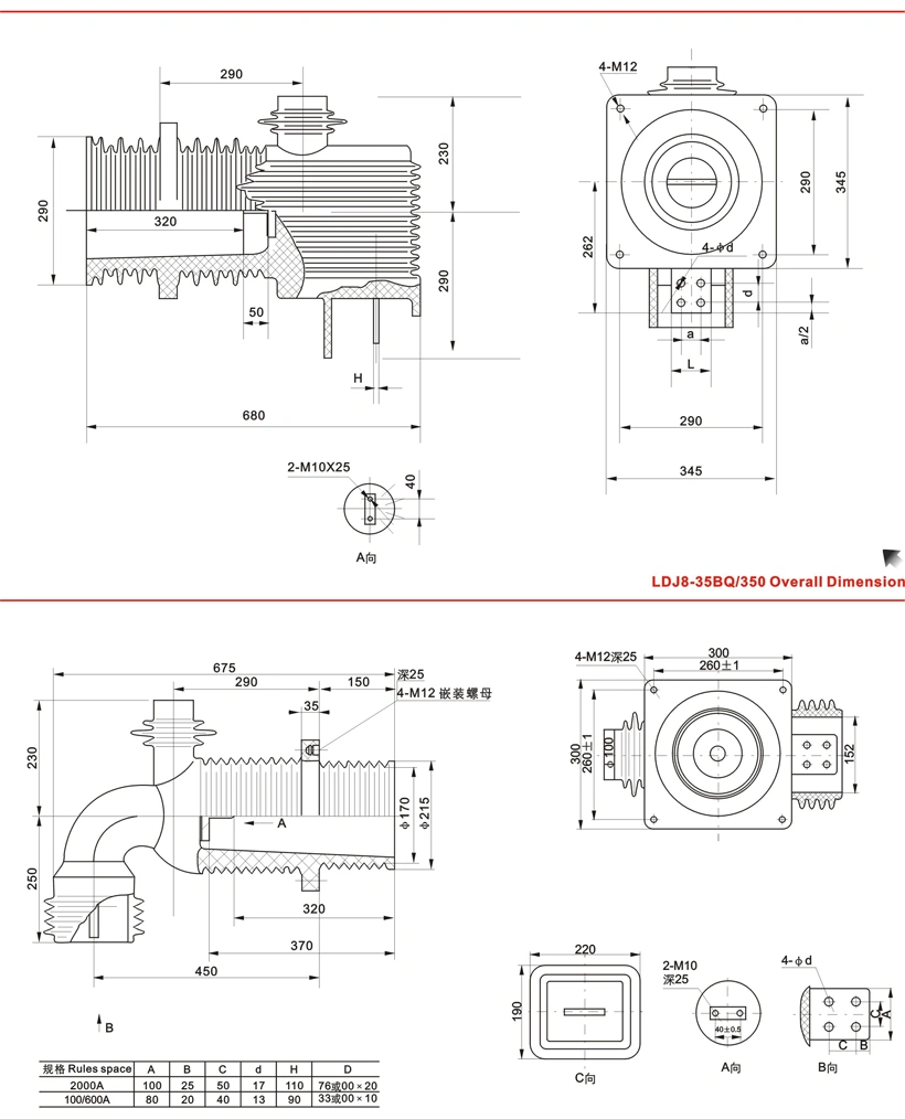 (LDJ-40.5/300) Indoor Full-Inclosed Support with Contact Vox Necessary Insulation Current Transformer