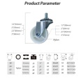 Industri ringan Nylon PP Casters Furniture Wheel