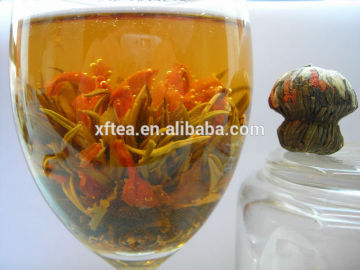 flower fairy blooming tea/dry jasmine flowers tea/healthy flower tea