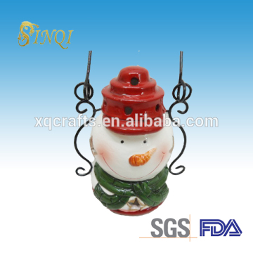 2014 promotional Christmas decorative ceramic craft snowman