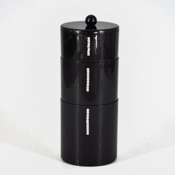 Black Plastic Stackable Candy Container with Cover