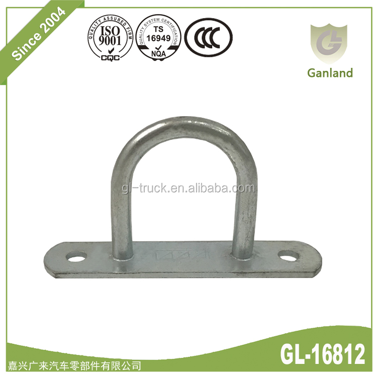GL-16812 Trailer accessories body fittingsRound Staple Rope eyebolt crooked hook