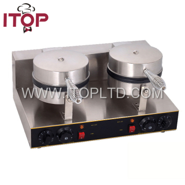 High Quality 2 Plates Industrial Egg Waffle Maker