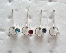 fashion gems nose piercing jewelry