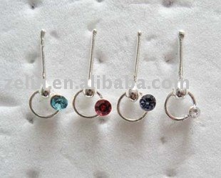 fashion gems nose piercing jewelry