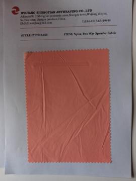 Nylon Two Way Spandex Fabric Backside Pu