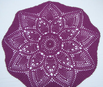 Fruit circular crochet lap blanket