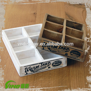 Small Wood Tray , Handmade Wooden Tray , Compartment Tray , partition tray , 6 compartments tray