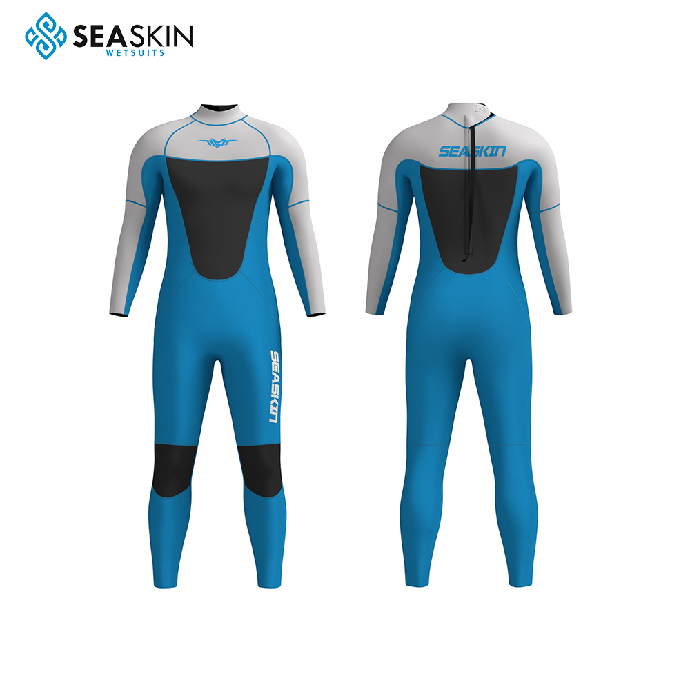 Προσαρμογή Seackin Mens Wetsuits 3/2mm Κοστούμι πλήρους σώματος για τους άνδρες