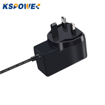 Enchufe de pared 24VDC 500MA 12W Adaptador de alimentación del Reino Unido