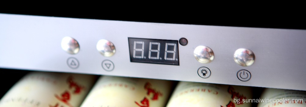Нов дизайнерски температурен шкаф за хладилник с винен хладилник