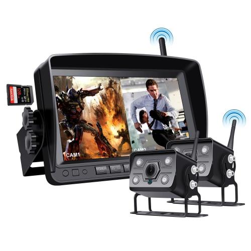 Wireless Vehicle Camera System 7-inch Display Rear Camera