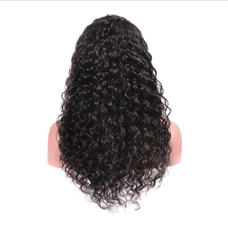 Wholesale Water Wave Lace Front Wig Lace Wigs, Pre Plucked Cuticle Aligned Virgin Hair Lace Front Wig Human Hair 100% Indian