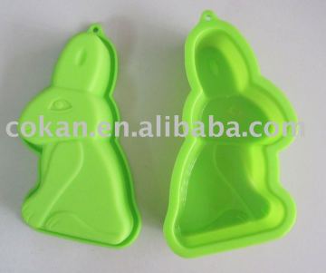 Rabbit shape silicone cake mold,silicone cupcake mold CK-C072F