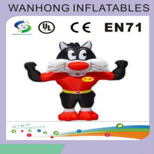 Lovely inflatable model , vivid inflatable characters strong cat