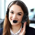 hands free headset call center headphone with air tube