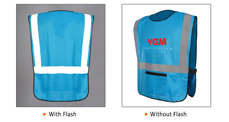 High visibility reflective work security industrial reflector safety vest