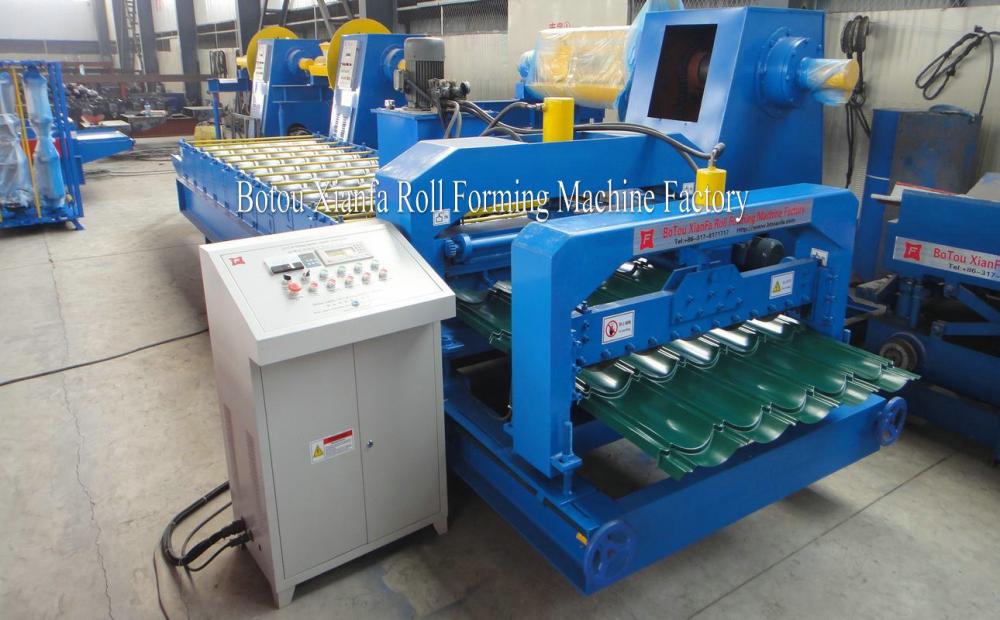 Normal Arc Corrugated Roof Glazed Roll Forming Machine