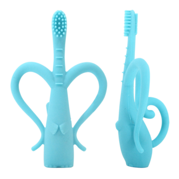 Éléphant Baby Nettoyage des brosses à dents en silicone Handing Child