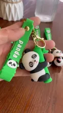 Cartoon Bamboo Panda Soft PVC Keychain