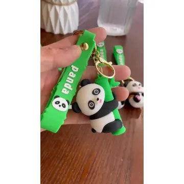 Брелок из мягкого ПВХ с рисунком бамбуковой панды
