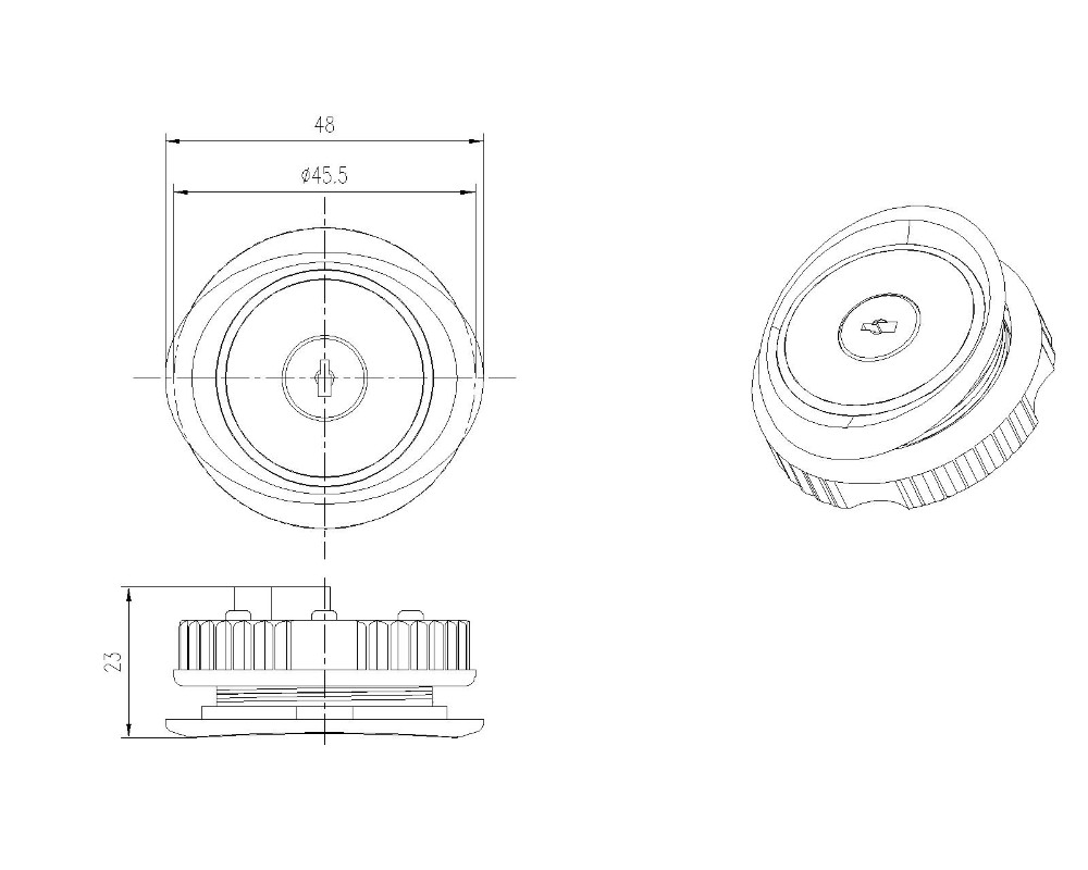 Push Button Key Switch Reset Elevator BA540