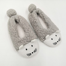 Moccasin fashionable knitted slipper shoe socks
